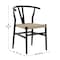 Flash Furniture Logan Commercial, Y-Back Style Wood & Kraft Paper Stackable Dining Chair w/Black/Natural Finish, 2PK 2-ZH-8101YS-BLK-NAT-GG - alternate 7